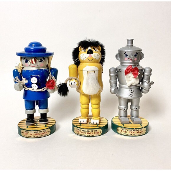 The Wizard of OZ Nutcracker Collection Kurt Adler 3 Piece Set Christmas Decor - Picture 1 of 11